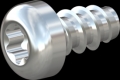 screw for plastic: Screw STS-plus KN6039 4.5x8 - T20 steel, hardened 10.9 zinc-plated 5-7 ?m, baked, blue / transparent passivated