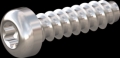 screw for plastic: Screw STS-plus KN6039 4.5x16 - T20 stainless-steel, A2 - 1.4567 Bright-pickled and passivated