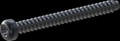 screw for plastic: Screw STS-plus KN6039 4.5x45 - T20 steel, hardened 10.9 Zinc-Nickel-plated,  baked, passivated black/ Cr-VI-free, sealed, 720 h until Fe-Corrosion