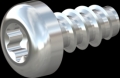screw for plastic: Screw STS-plus KN6039 5x10 - T25 steel, hardened 10.9 zinc-plated 5-7 ?m, baked, blue / transparent passivated