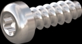 screw for plastic: Screw STS-plus KN6039 5x14 - T25 stainless-steel, A2 - 1.4567 Bright-pickled and passivated