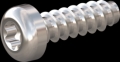 screw for plastic: Screw STS-plus KN6039 5x16 - T25 stainless-steel, A2 - 1.4567 Bright-pickled and passivated