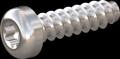 screw for plastic: Screw STS-plus KN6039 5x18 - T25 stainless-steel, A2 - 1.4567 Bright-pickled and passivated