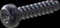 screw for plastic: Screw STS-plus KN6039 5x20 - T25 steel, hardened 10.9 Zinc-Nickel-plated,  baked, passivated black/ Cr-VI-free, sealed, 720 h until Fe-Corrosion