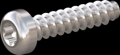 screw for plastic: Screw STS-plus KN6039 5x22 - T25 stainless-steel, A2 - 1.4567 Bright-pickled and passivated