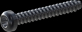 screw for plastic: Screw STS-plus KN6039 5x35 - T25 steel, hardened 10.9 Zinc-Nickel-plated,  baked, passivated black/ Cr-VI-free, sealed, 720 h until Fe-Corrosion