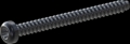 screw for plastic: Screw STS-plus KN6039 5x55 - T25 steel, hardened 10.9 Zinc-Nickel-plated,  baked, passivated black/ Cr-VI-free, sealed, 720 h until Fe-Corrosion
