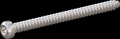 screw for plastic: Screw STS-plus KN6039 5x65 - T25 stainless-steel, A2 - 1.4567 Bright-pickled and passivated