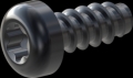 screw for plastic: Screw STS-plus KN6039 6x14 - T30 steel, hardened 10.9 Zinc-Nickel-plated,  baked, passivated black/ Cr-VI-free, sealed, 720 h until Fe-Corrosion