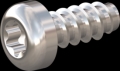screw for plastic: Screw STS-plus KN6039 6x14 - T30 stainless-steel, A2 - 1.4567 Bright-pickled and passivated