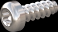 screw for plastic: Screw STS-plus KN6039 6x16 - T30 stainless-steel, A2 - 1.4567 Bright-pickled and passivated