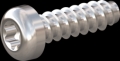 screw for plastic: Screw STS-plus KN6039 6x20 - T30 stainless-steel, A2 - 1.4567 Bright-pickled and passivated