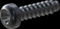 screw for plastic: Screw STS-plus KN6039 6x22 - T30 steel, hardened 10.9 Zinc-Nickel-plated,  baked, passivated black/ Cr-VI-free, sealed, 720 h until Fe-Corrosion
