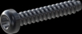 screw for plastic: Screw STS-plus KN6039 6x35 - T30 steel, hardened 10.9 Zinc-Nickel-plated,  baked, passivated black/ Cr-VI-free, sealed, 720 h until Fe-Corrosion