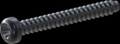 screw for plastic: Screw STS-plus KN6039 6x50 - T30 steel, hardened 10.9 Zinc-Nickel-plated,  baked, passivated black/ Cr-VI-free, sealed, 720 h until Fe-Corrosion
