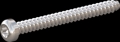 screw for plastic: Screw STS-plus KN6039 6x60 - T30 stainless-steel, A2 - 1.4567 Bright-pickled and passivated