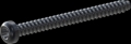 screw for plastic: Screw STS-plus KN6039 6x65 - T30 steel, hardened 10.9 Zinc-Nickel-plated,  baked, passivated black/ Cr-VI-free, sealed, 720 h until Fe-Corrosion