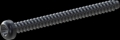 screw for plastic: Screw STS-plus KN6039 6x70 - T30 steel, hardened 10.9 Zinc-Nickel-plated,  baked, passivated black/ Cr-VI-free, sealed, 720 h until Fe-Corrosion
