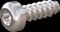 screw for plastic: Screw STS-plus KN6039 8x22 - T40 stainless-steel, A2 - 1.4567 Bright-pickled and passivated