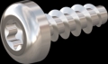 screw for plastic: Screw STS KN1039 1.8x5 - T6 stainless-steel, A2 - 1.4567 Bright-pickled and passivated