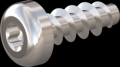 screw for plastic: Screw STS KN1039 2.2x6 - T6 stainless-steel, A2 - 1.4567 Bright-pickled and passivated