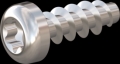 screw for plastic: Screw STS KN1039 2.5x7 - T8 stainless-steel, A2 - 1.4567 Bright-pickled and passivated