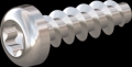 screw for plastic: Screw STS KN1039 2.5x8 - T8 stainless-steel, A2 - 1.4567 Bright-pickled and passivated
