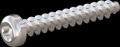 screw for plastic: Screw STS KN1039 2.5x16 - T8 stainless-steel, A2 - 1.4567 Bright-pickled and passivated