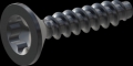 screw for plastic: Screw STS-plus KN6041 1x5 - T3 steel, hardened 10.9 Zinc-Nickel-plated,  baked, passivated black/ Cr-VI-free, sealed, 720 h until Fe-Corrosion
