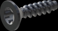 screw for plastic: Screw STS-plus KN6041 1.2x5 - T3 steel, hardened 10.9 Zinc-Nickel-plated,  baked, passivated black/ Cr-VI-free, sealed, 720 h until Fe-Corrosion