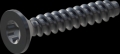 screw for plastic: Screw STS-plus KN6041 1.4x8 - T3 steel, hardened 10.9 Zinc-Nickel-plated,  baked, passivated black/ Cr-VI-free, sealed, 720 h until Fe-Corrosion