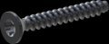 screw for plastic: Screw STS-plus KN6041 1.4x10 - T3 steel, hardened 10.9 Zinc-Nickel-plated,  baked, passivated black/ Cr-VI-free, sealed, 720 h until Fe-Corrosion