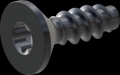screw for plastic: Screw STS-plus KN6041 1.6x5 - T5 steel, hardened 10.9 Zinc-Nickel-plated,  baked, passivated black/ Cr-VI-free, sealed, 720 h until Fe-Corrosion