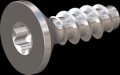 screw for plastic: Screw STS-plus KN6041 1.6x5 - T5 stainless-steel, A2 - 1.4567 Bright-pickled and passivated