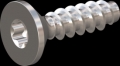 screw for plastic: Screw STS-plus KN6041 1.6x6 - T5 stainless-steel, A2 - 1.4567 Bright-pickled and passivated