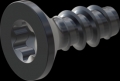 screw for plastic: Screw STS-plus KN6041 1.8x4.5 - T6 steel, hardened 10.9 Zinc-Nickel-plated,  baked, passivated black/ Cr-VI-free, sealed, 720 h until Fe-Corrosion