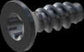 screw for plastic: Screw STS-plus KN6041 1.8x5 - T6 steel, hardened 10.9 Zinc-Nickel-plated,  baked, passivated black/ Cr-VI-free, sealed, 720 h until Fe-Corrosion