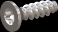 screw for plastic: Screw STS-plus KN6041 1.8x6 - T6 stainless-steel, A2 - 1.4567 Bright-pickled and passivated