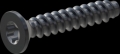 screw for plastic: Screw STS-plus KN6041 1.8x10 - T6 steel, hardened 10.9 Zinc-Nickel-plated,  baked, passivated black/ Cr-VI-free, sealed, 720 h until Fe-Corrosion