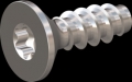 screw for plastic: Screw STS-plus KN6041 2x6 - T6 stainless-steel, A2 - 1.4567 Bright-pickled and passivated