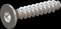 screw for plastic: Screw STS-plus KN6041 2x10 - T6 stainless-steel, A2 - 1.4567 Bright-pickled and passivated