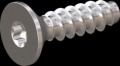 screw for plastic: Screw STS-plus KN6041 2.2x8 - T6 stainless-steel, A2 - 1.4567 Bright-pickled and passivated
