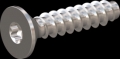 screw for plastic: Screw STS-plus KN6041 2.2x10 - T6 stainless-steel, A2 - 1.4567 Bright-pickled and passivated