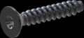 screw for plastic: Screw STS-plus KN6041 2.2x12 - T6 steel, hardened 10.9 Zinc-Nickel-plated,  baked, passivated black/ Cr-VI-free, sealed, 720 h until Fe-Corrosion