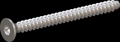 screw for plastic: Screw STS-plus KN6041 2.2x25 - T6 stainless-steel, A2 - 1.4567 Bright-pickled and passivated