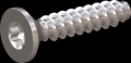 screw for plastic: Screw STS-plus KN6041 2.5x12 - T8 stainless-steel, A2 - 1.4567 Bright-pickled and passivated