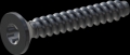 screw for plastic: Screw STS-plus KN6041 2.5x16 - T8 steel, hardened 10.9 Zinc-Nickel-plated,  baked, passivated black/ Cr-VI-free, sealed, 720 h until Fe-Corrosion