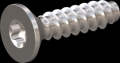 screw for plastic: Screw STS-plus KN6041 3x12 - T10 stainless-steel, A2 - 1.4567 Bright-pickled and passivated