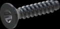 screw for plastic: Screw STS-plus KN6041 3.5x16 - T15 steel, hardened 10.9 Zinc-Nickel-plated,  baked, passivated black/ Cr-VI-free, sealed, 720 h until Fe-Corrosion