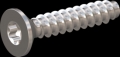 screw for plastic: Screw STS-plus KN6041 3.5x18 - T15 stainless-steel, A2 - 1.4567 Bright-pickled and passivated